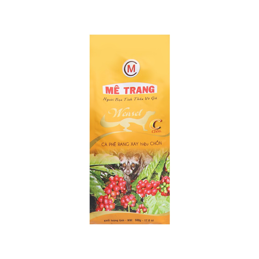 Cà phê Mê Trang rang xay hiệu Chồn 500g