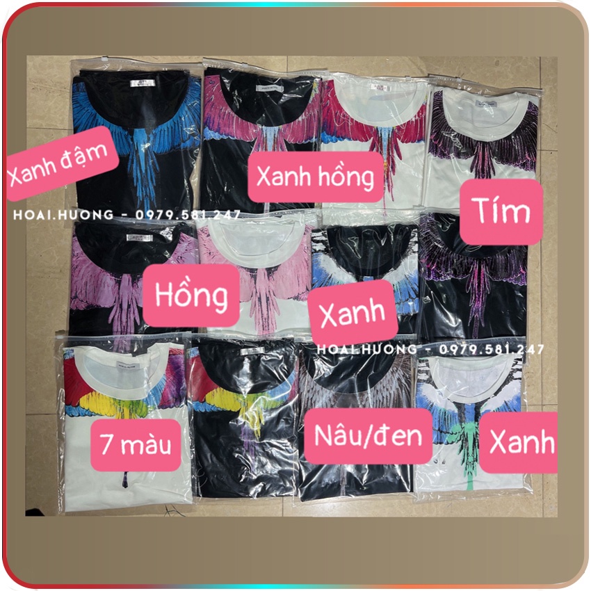 Áo Cánh Chim Bur.lon Viền Vai Nam Nữ Unisex Cotton In Nhiệt Ảnh Thật Kèm Video