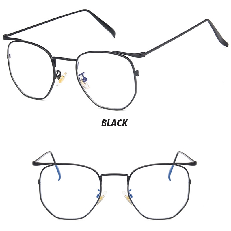 (Aimurusi) Ready Stock COD Anti Blue Light/Anti Radiation Glasses Classic Metal Fashion Eyeglasses Women/Men Unisex