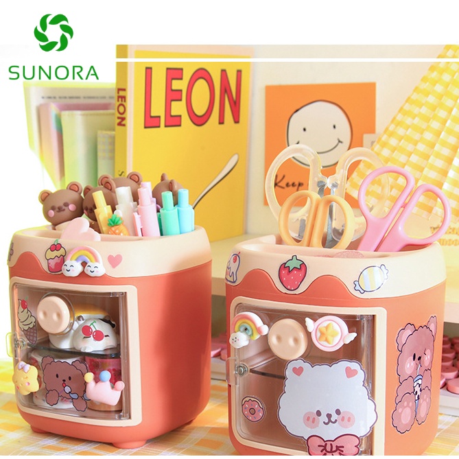 Hộp Bút Để Bàn Dễ Thương Hình Lợn Cute