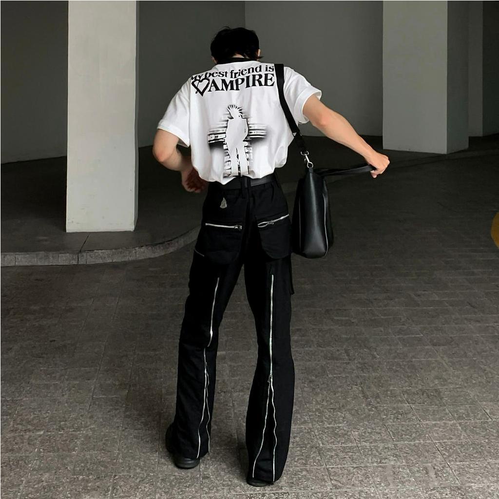 Áo Thun Vampire Trắng Unisex (HUNGOCB VAMPIRE WHITE REGULAR T-SHIRT)