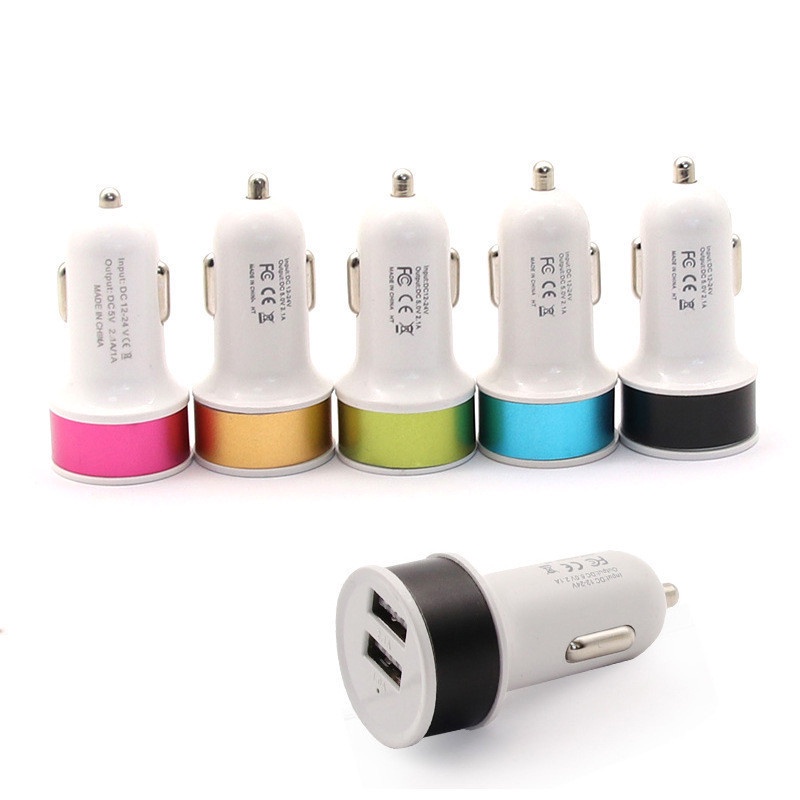 Tẩu Sạc Điện Thoại Hai Cổng USB 2A Thông Minh Thông Dụng Cho Xe Hơi
