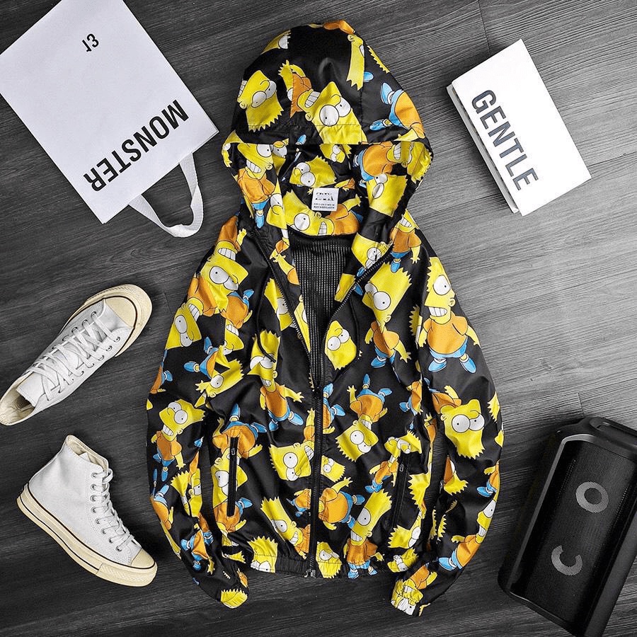 Áo Khoác Dù Nam Nữ 2 Lớp Phối Màu Tuyệt Đẹp in 3D SIÊU CUTE - TP [NewUnisex]