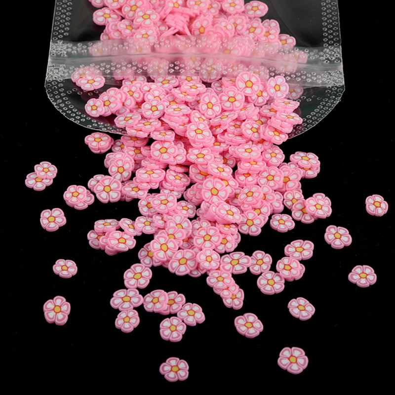 1 Gói Đất Sét Mềm Hình Bông Hoa Nhiều Màu DIY Để Làm Đồ Trang Sức Epoxy Resin UV