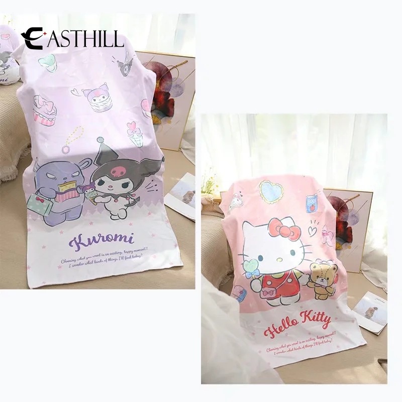 Khăn Tắm 70CM * 140CM Mau Khô Họa Tiết Anime Kuromi Melody Cinnamoroll Dễ Thương Cho Trẻ Em Và Người Lớn