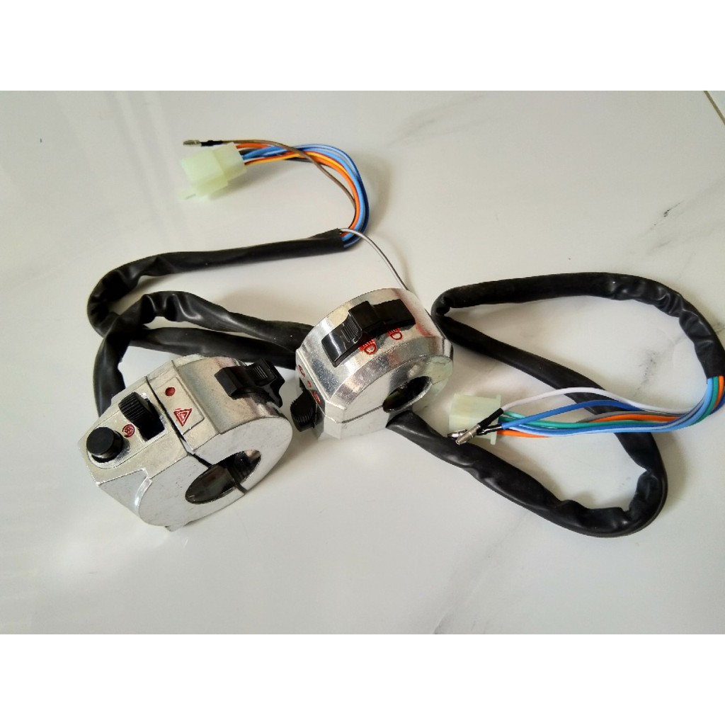 Bộ cùm công tắc nhôm dùng xe mô tô CG125 GD110 Win110