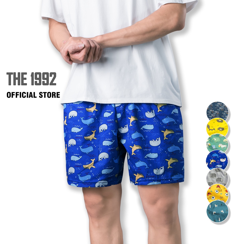 Quần đùi nam THE 1992 cartoon Quần short nam mặc nhà