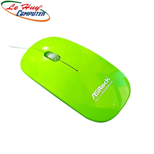 Chuột máy tính ASROCK WIRED MOUSE Green W/AK