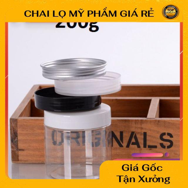 Hũ nhựa pet Trong/Nâu 200g/250g / Hũ đựng kem / chai lọ mỹ phẩm