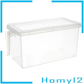 Refrigerator Storage Box Food Container Kitchen Organizer Freezer Bin with Lid
