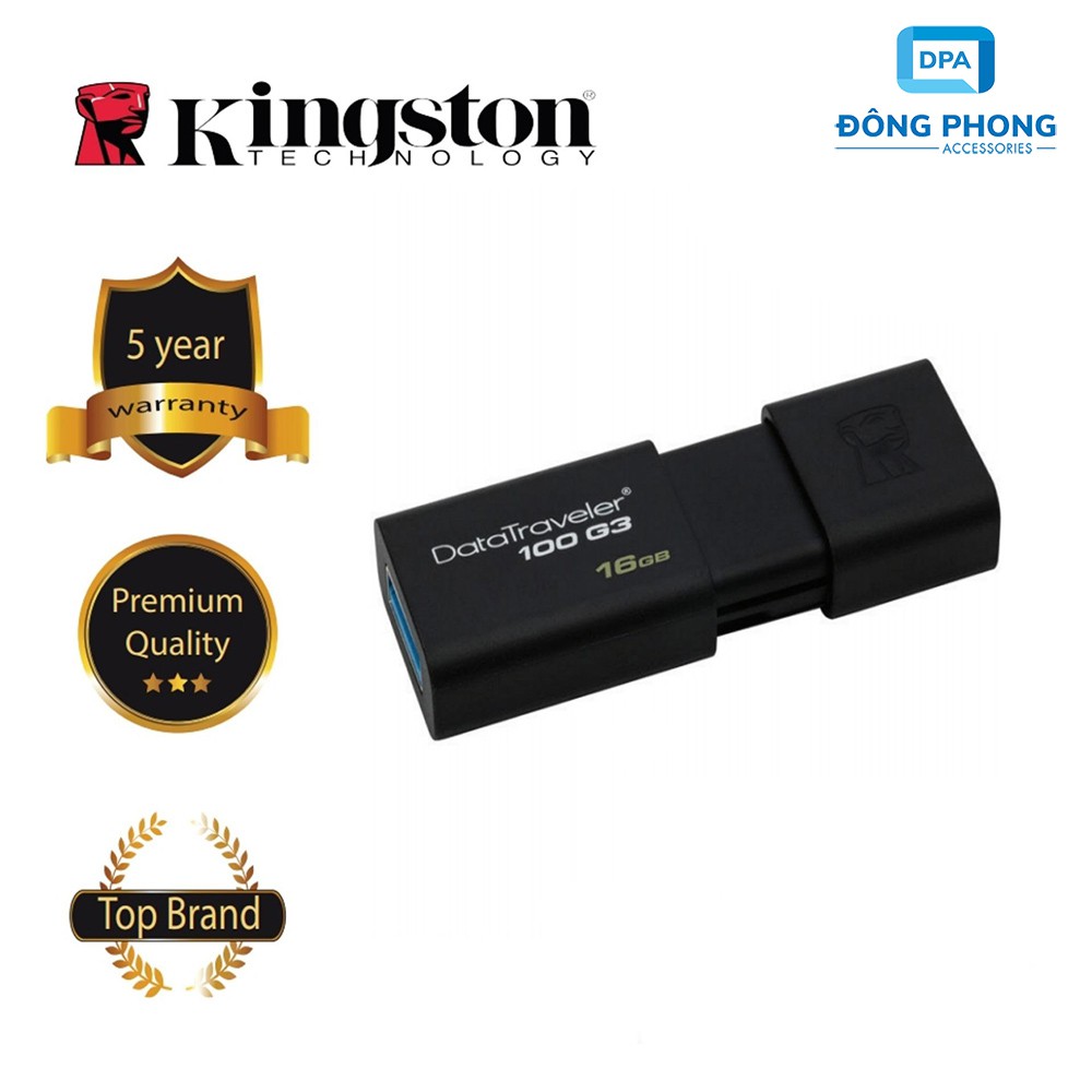 USB 3.0 Kingston 16GB Chính Hãng Bảo Hành 5 Năm