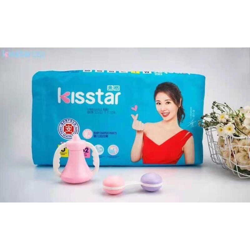 Bỉm Quần Kisstar Nội Địa Trung Size M66/L62/XL58/XXL54/XXXL50