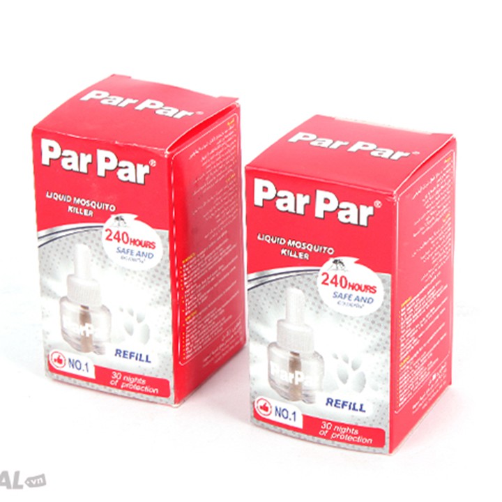 Combo 10 lọ tinh dầu đuổi muỗi Parpar 40ml, tinh dầu Par par