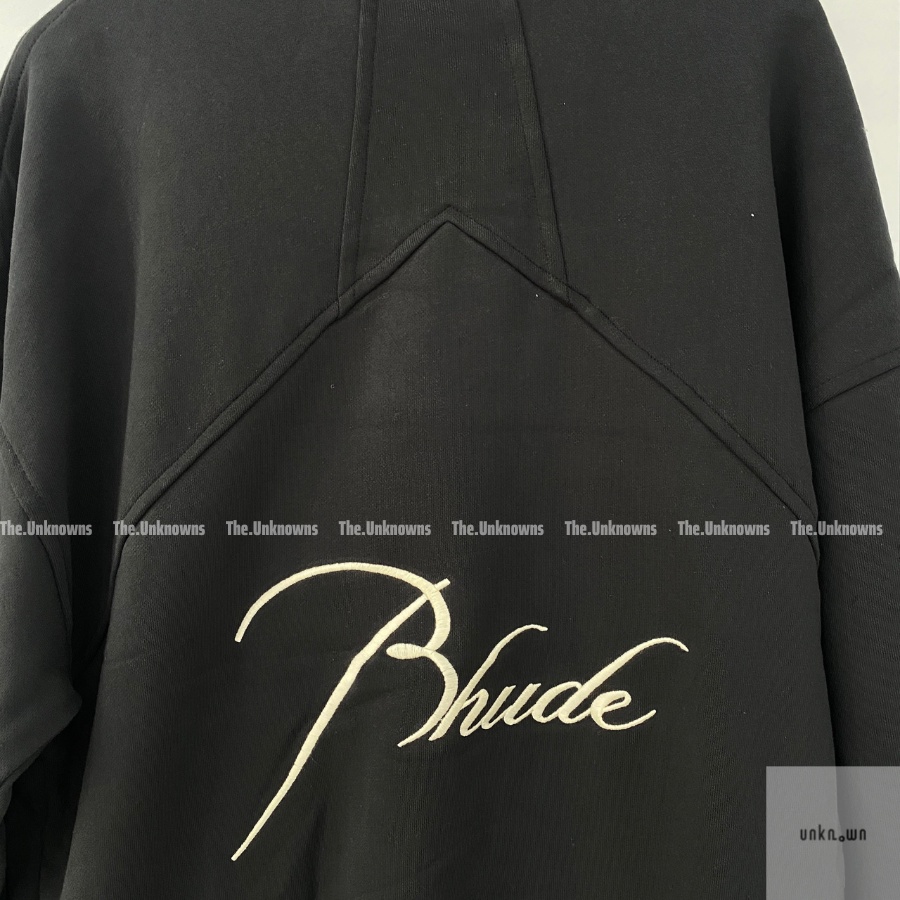 👑👑-Áo R.hude Logo Embroidered Half-Zip Sweater BLACK,Áo sweater R.hude Sơn Tùng MTP cao cấp full túi tag