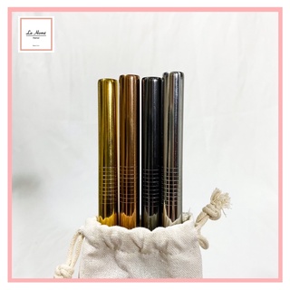 Ống Hút Inox 304 Và Bàn Chải Cao Cấp - Màu Bạc Nguyên Bản