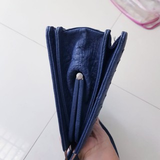 thanh lý túi da đà điểu xanh