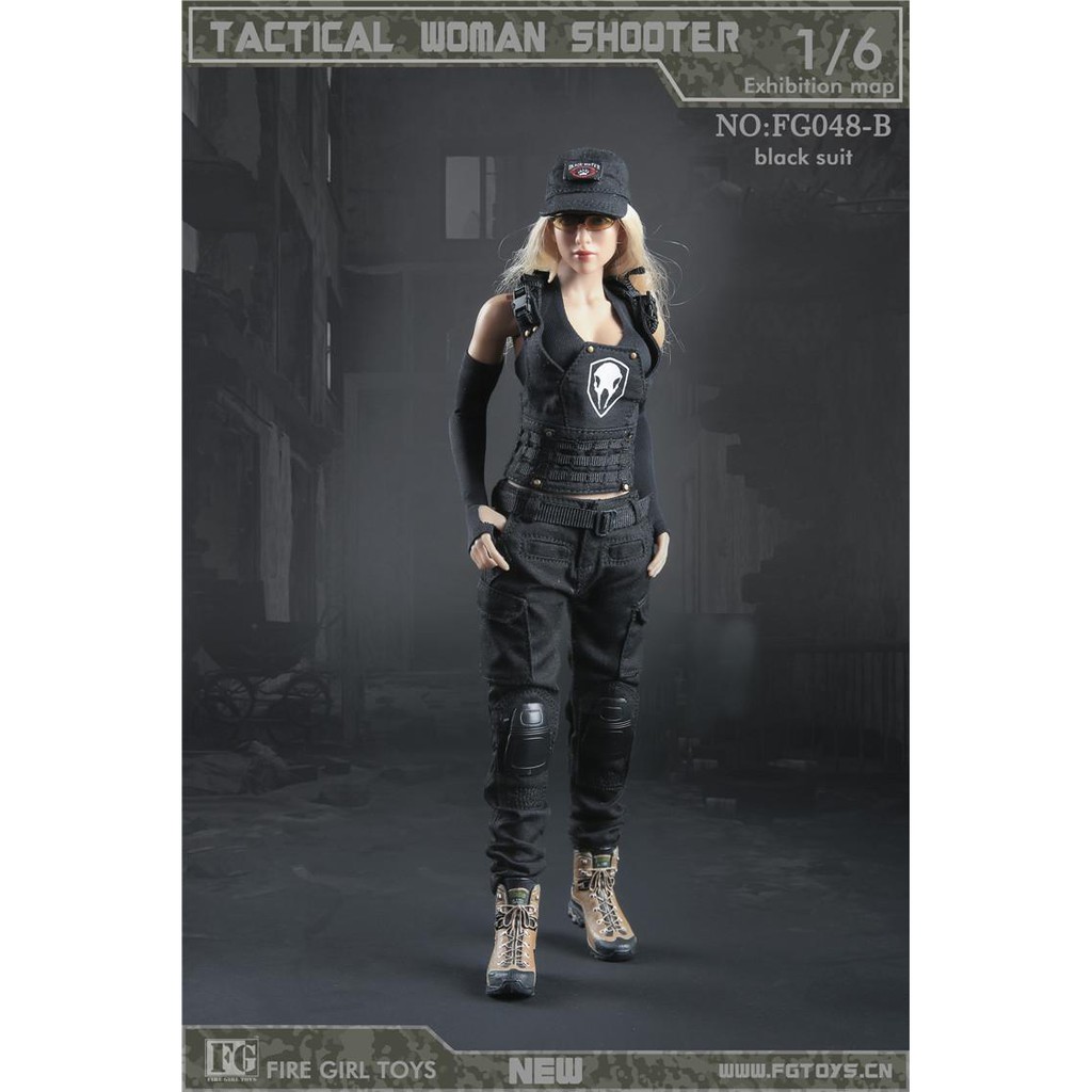 Trang phục mô hình lính đặc nhiệm nữ action figure 1/6 chính hãng Fire Girl