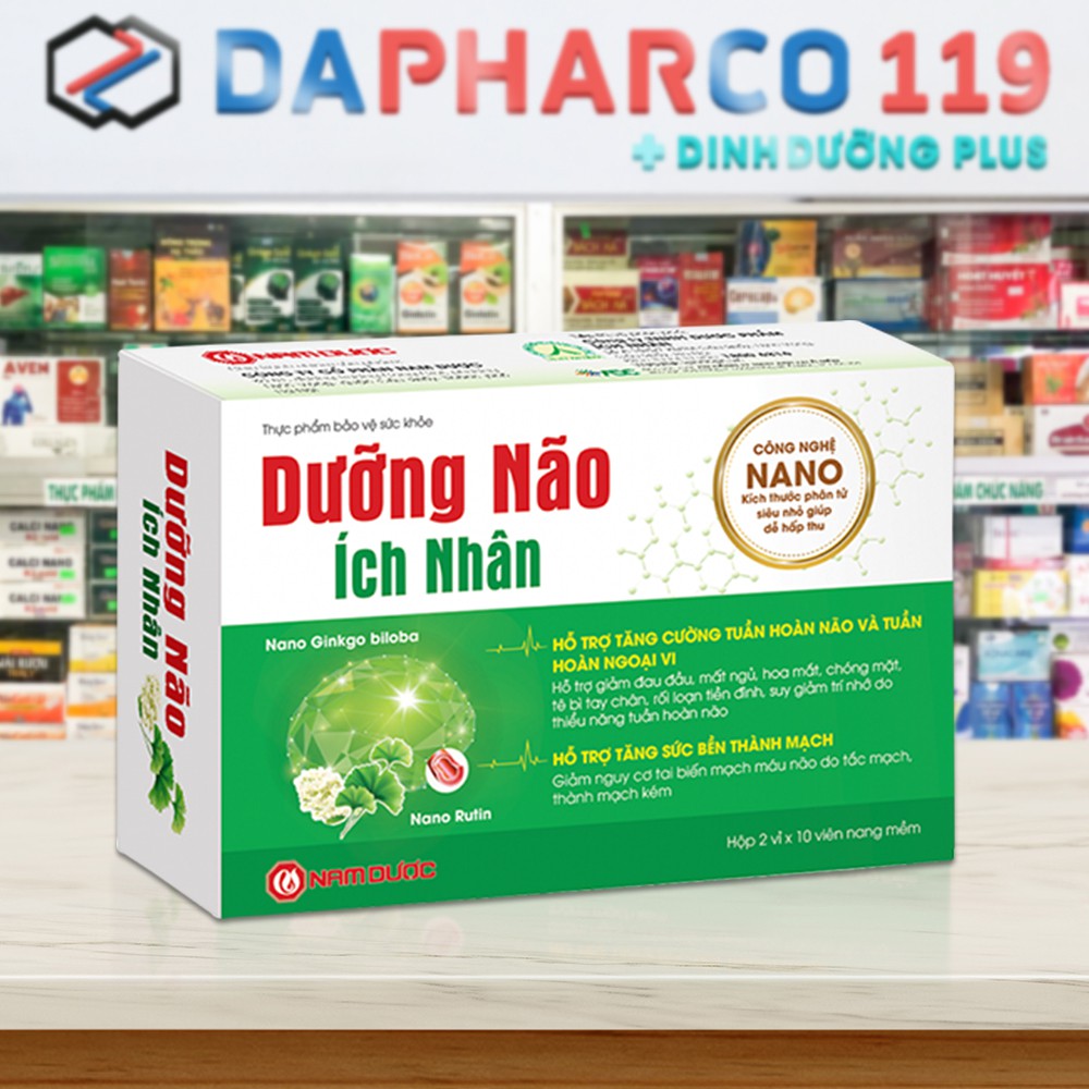 Dưỡng não ích nhân hộp 20 viên DINHDUONGPLUS DD154