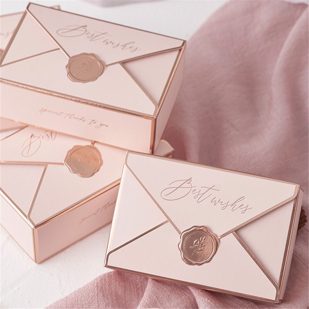 Set 5 Hộp Đựng Kẹo Dạng Gập Làm Thủ Công Nhiều Màu Sắc Sáng Tạo DIY