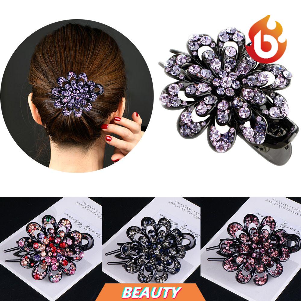 Cổ Điển Đẹp|Kẹp Tóc Hình Hoa|Kẹp Tóc Mỏ Vịt Nhiều Màu Sắc Thời Trang Cho Nữ