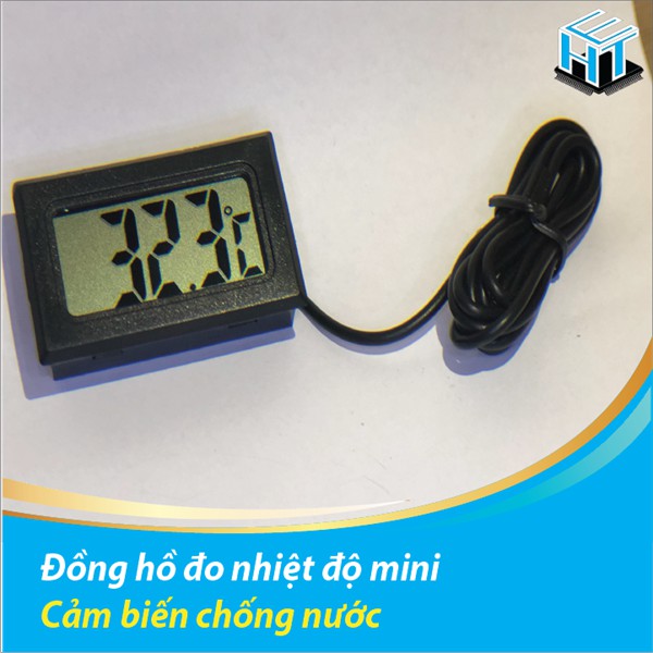 Đồng hồ đo nhiệt độ mini cảm biến chống nước