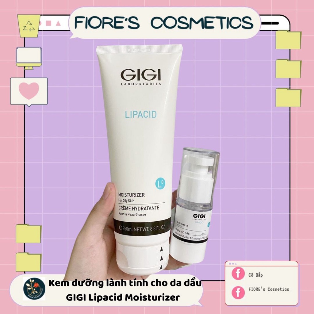 Kem dưỡng lành da Gigi Lipacid cho da dầu