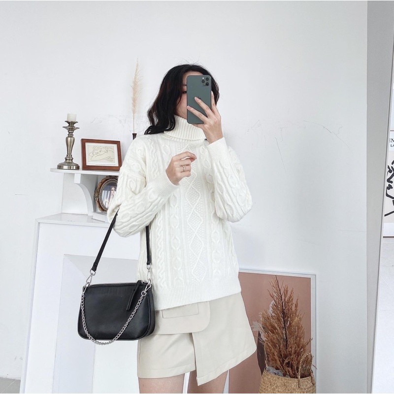 áo len Thừng cổ lọ | BigBuy360 - bigbuy360.vn