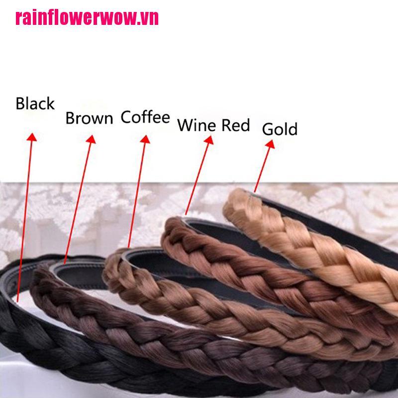Băng Đô Tóc Giả Bện Thời Trang Cho Nữ