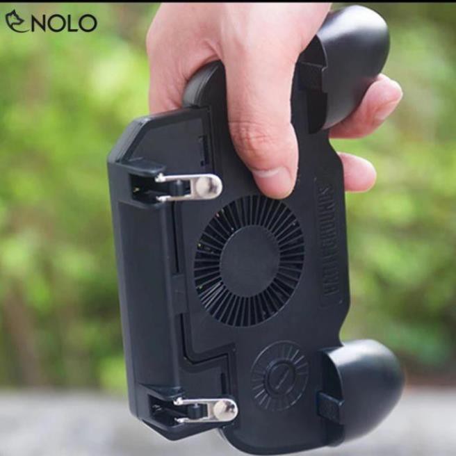 Tay Cầm Chơi Game PUPG 3in1 Kết Hợp Quạt Tản Nhiệt Dành Cho Điện Thoại Dưới 6,5 Inch