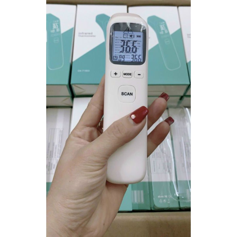 Nhiệt kế điện tử đo trán hồng ngoại CKT1803 - Máy bắn nhiệt độ đo tai cho bé Infrared Thermometer T1803 [CEC Store]