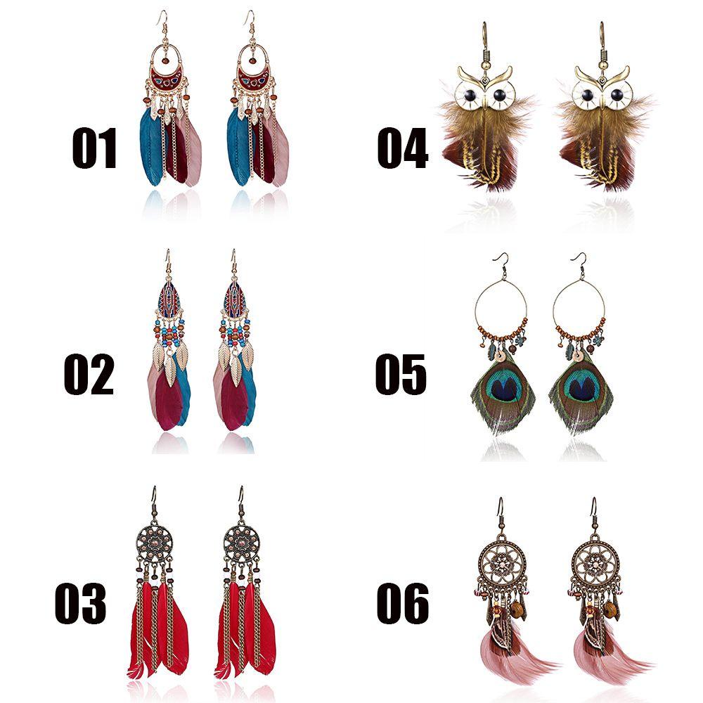 Bông Tai Hình Dreamcatcher Phong Cách Bohemian Thời Trang
