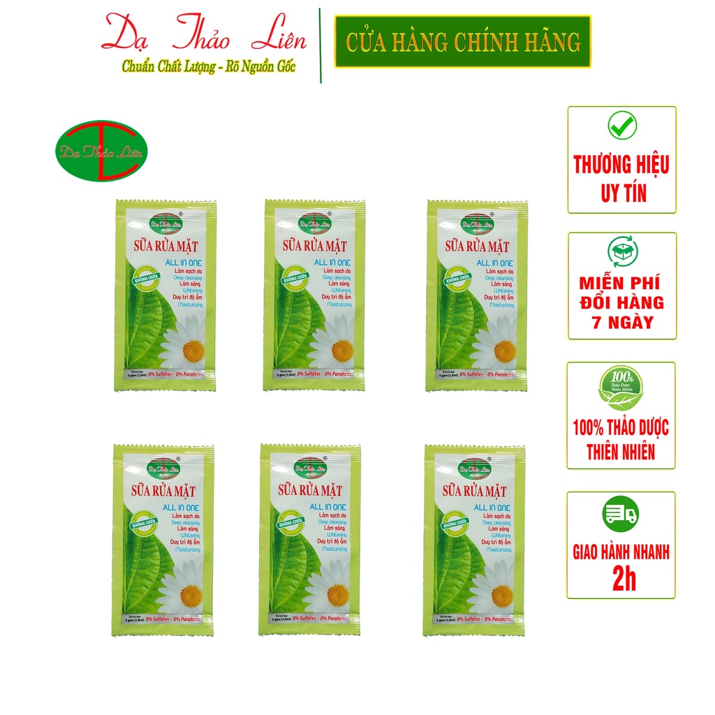 Sữa Rửa Mặt Dạ Thảo Liên 5,8g 6ml | Da Thao Lien Facial Cleanser 5.8g 6ml