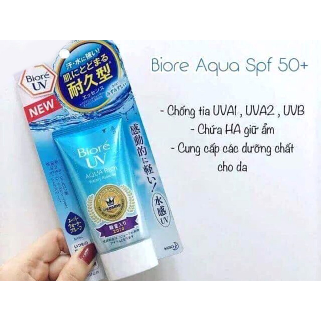 KEM CHỐNG NẮNG BIORE GEL UV Aqua Rich