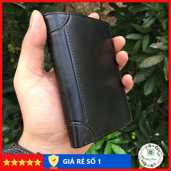 Bóp ví nam da bò thật cao cấp dáng ví đứng sang trọng - VDN002