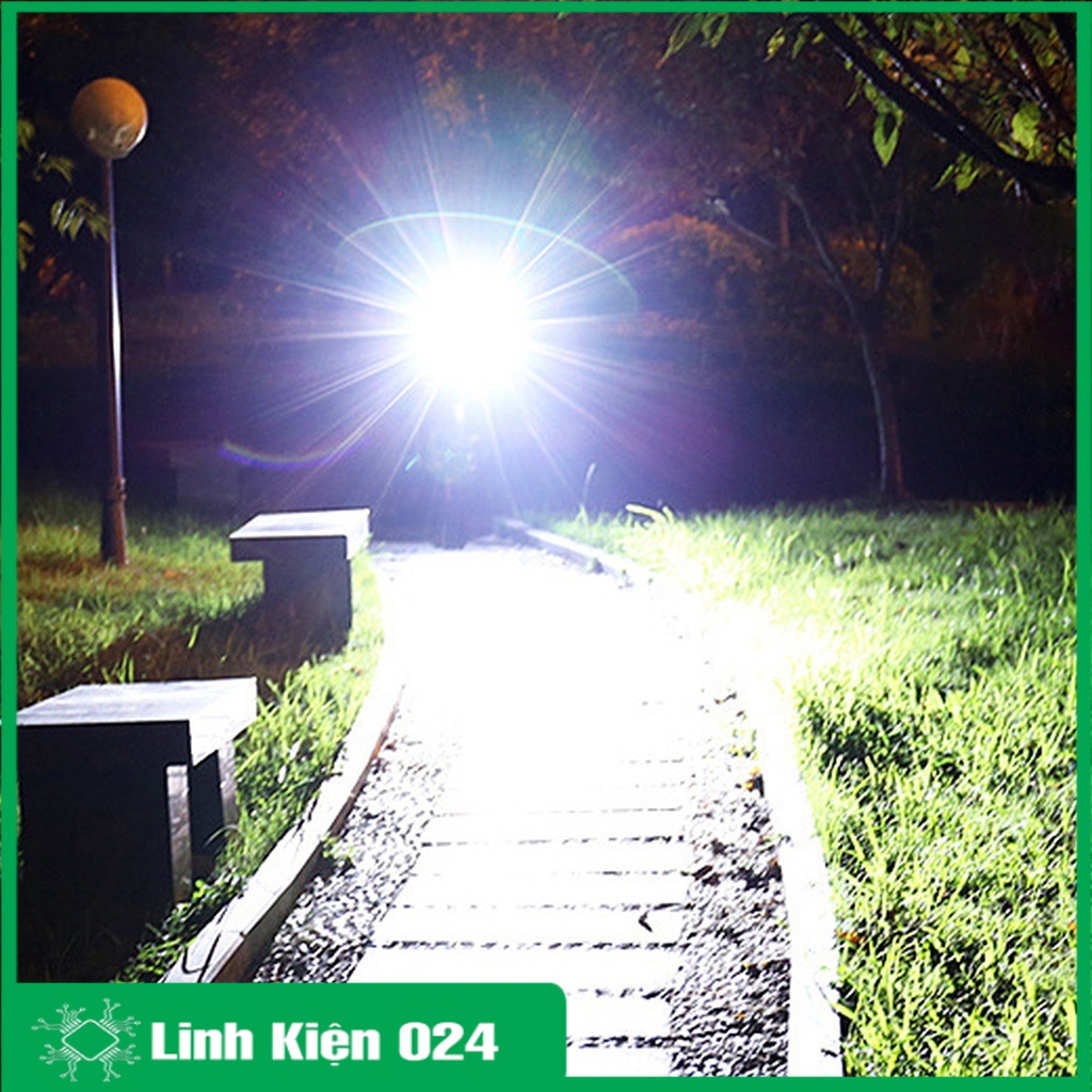 Đèn LED xe đạp 3 chế độ sạc năng lượng mặt trời, chống thấm nước có đèn báo nguồn điện