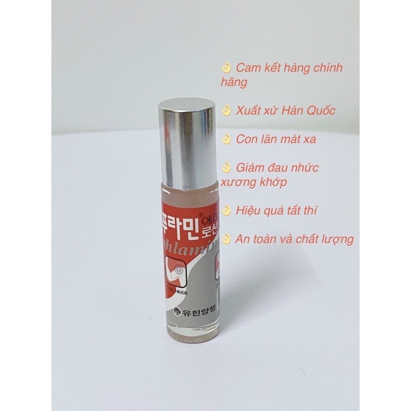 Dầu lăn Xoa Bóp Hàn Quốc 10ml nóng thơm