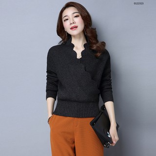 [ HÀNG ORDER] ÁO LEN CỔ V CHÉO SANG CHẢNH