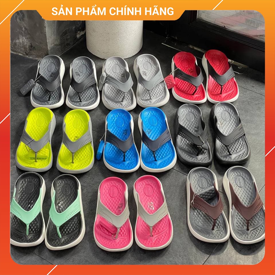 LF - Dép kẹp Cross Literide Flip nam chất liệu nhựa đi mưa chống trơn trượt - Hàng chính hãng - Sấu vui vẻ Official