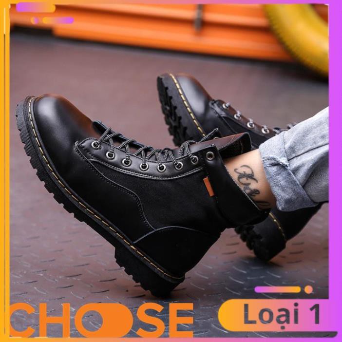 [Bản Mới Nhất] Giày Nam Boot Nam Cổ Cao Choose Màu Trơn Bụi Bặm G2616 | BigBuy360 - bigbuy360.vn