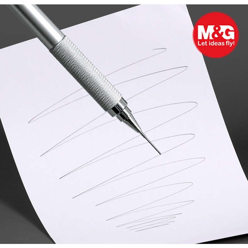 Bút chì kim kỹ thuật Drafting chuyên nghiệp AMPH7201 thân bút có tay cầm kim loại sản phẩm bút chì cơ cao cấp