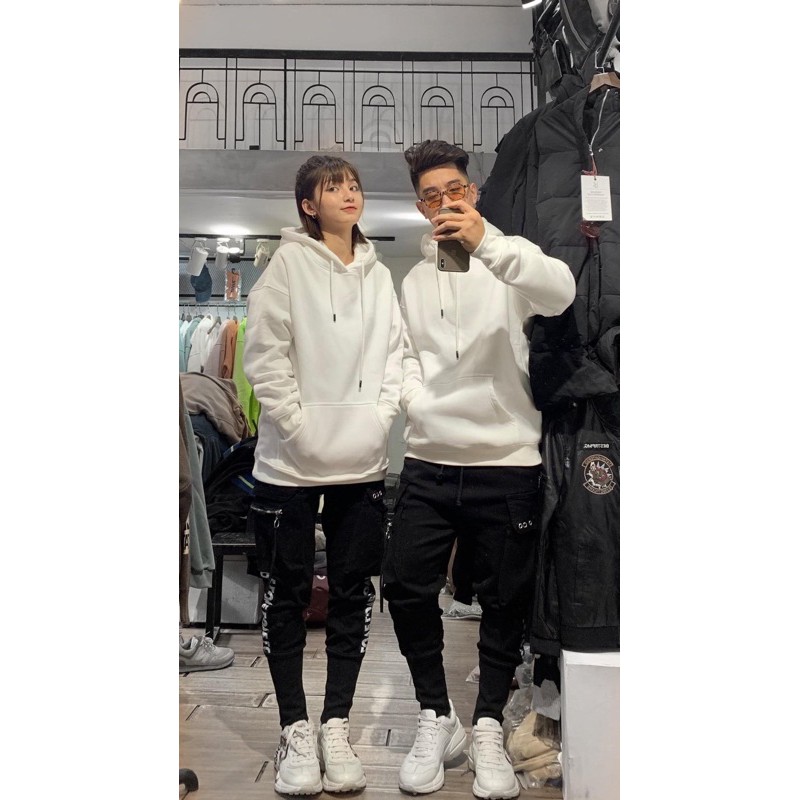 ÁO HOODIE TRƠN NỈ BÔNG NAM NỮ CAO CẤP NHIỀU MÀU | BigBuy360 - bigbuy360.vn