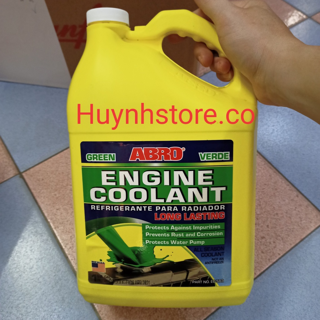 Nước mát xanh Engine Coolant ABRO 4Lít