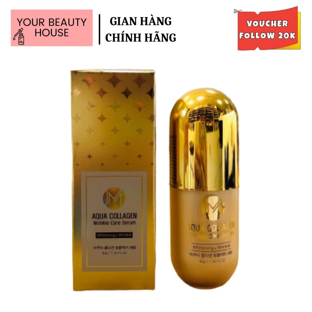 Serum Dưỡng Trắng Da JM Aqua Collagen Wrinkle Care 40g