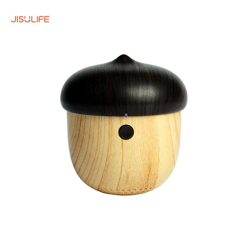 Loa bluetooth mini gỗ hình quả sồi làm móc treo, tích hợp micro hỗ trợ đàm thoại tiện lợi Jisulife J2_Bảo hành 12 tháng