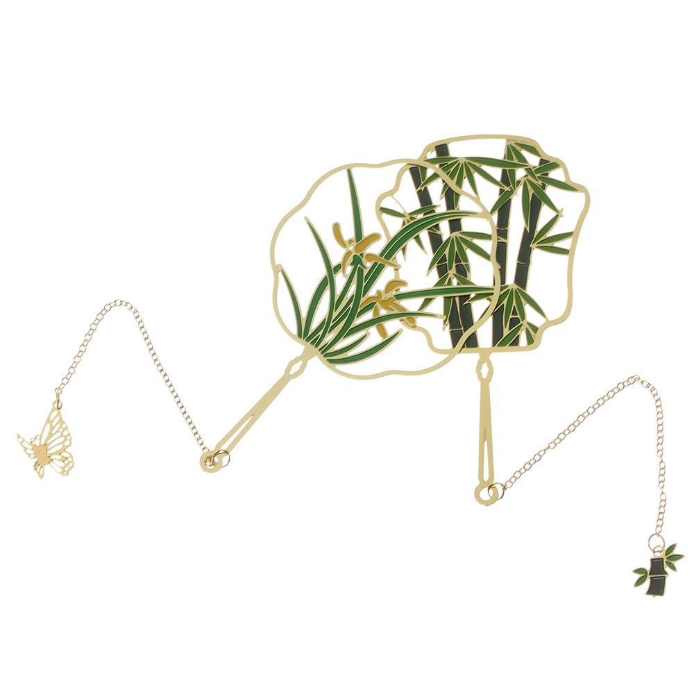 LAKAMIER Thẻ Đánh Dấu Sách Bằng Đồng Thau Phong Cách Trung Hoa