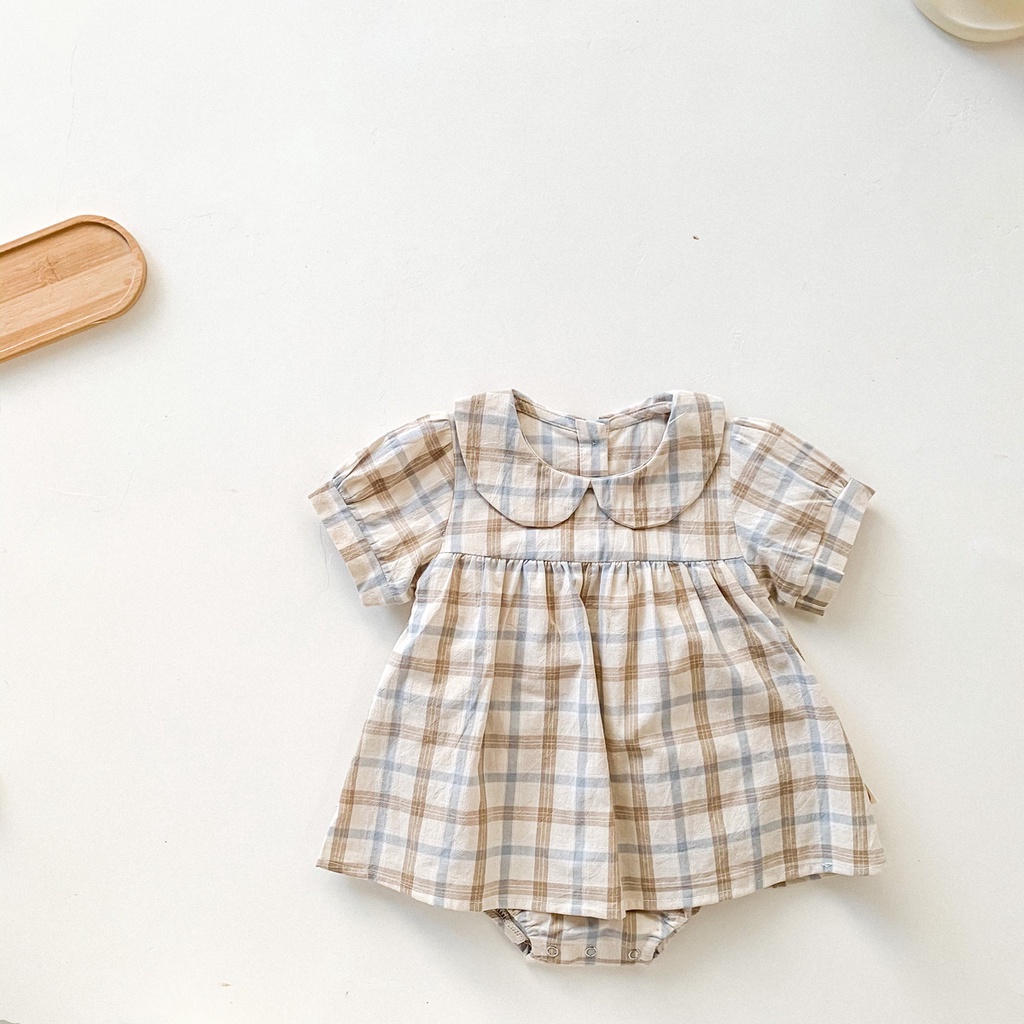 Đồ Liền Thân Ngắn Tay Cho Bé Gái Sơ Sinh