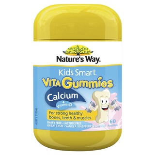 Kẹo gum canxi - Nature's Way Kids Smart Vita Gummies Calcium + Vitamin D