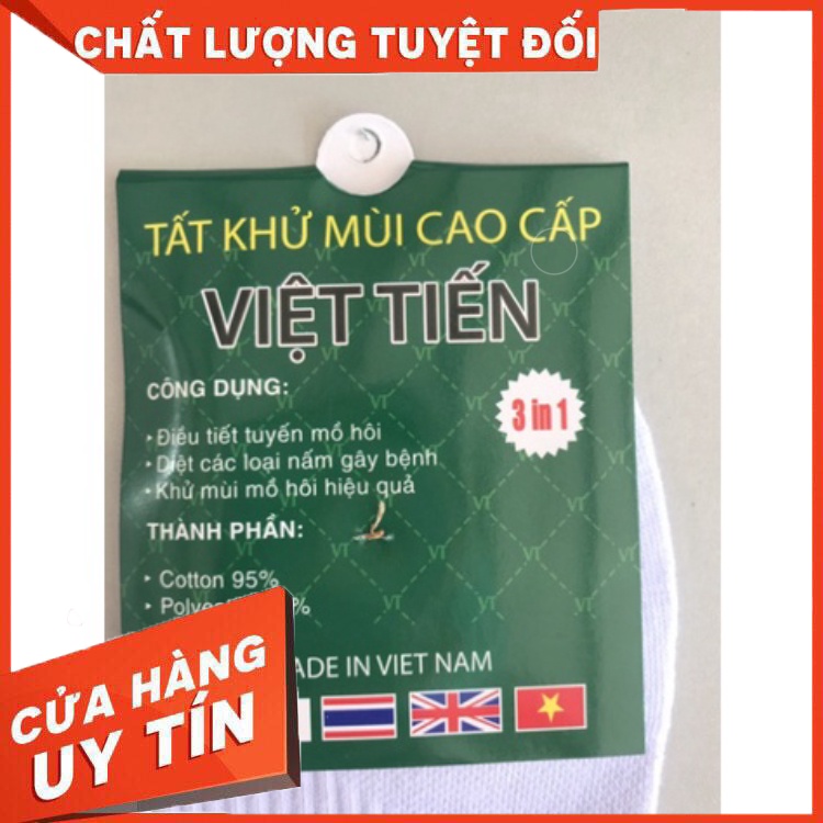 6 Đôi Tất Cổ Ngắn Việt Tiến Cao Cấp (6 Đôi 3in1 tặng kèm ngay 1 đôi)