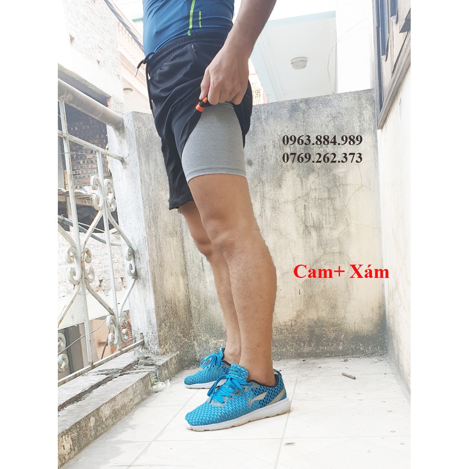 Bộ 2 quần KH.01 gồm: Quần đùi + quần giữ nhiệt