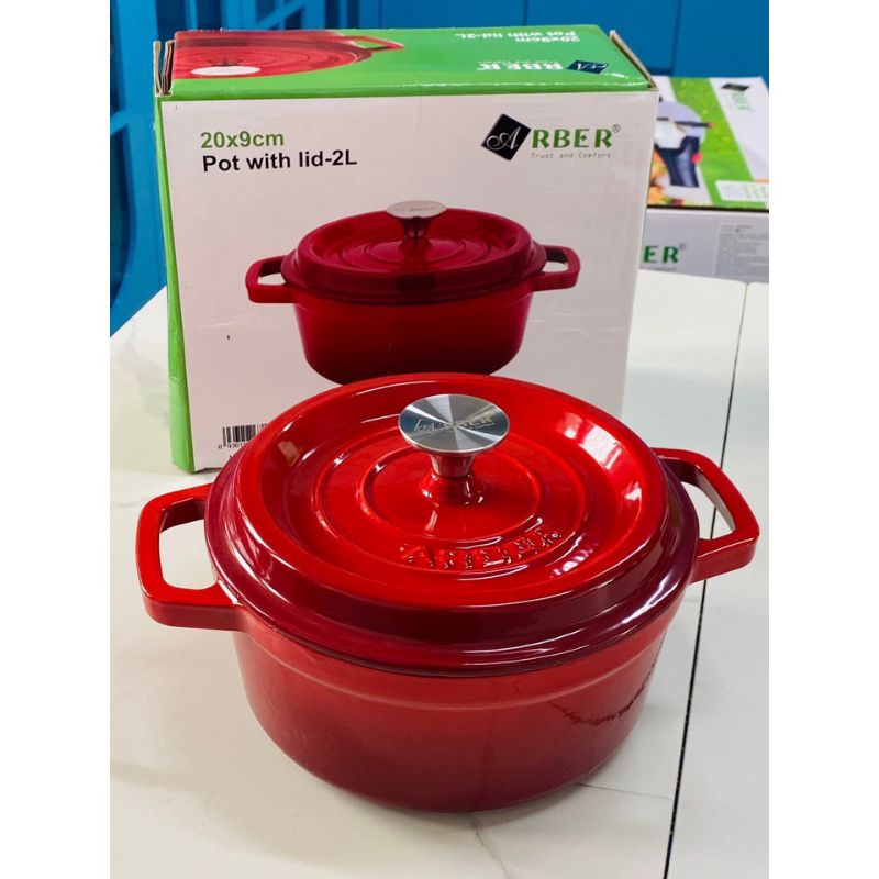 Nồi gang đúc tráng men Arber NG20MD NG24MD